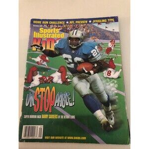 Barry Sanders Sports Illustrated Kids September 1998 - Includes Schedule Card